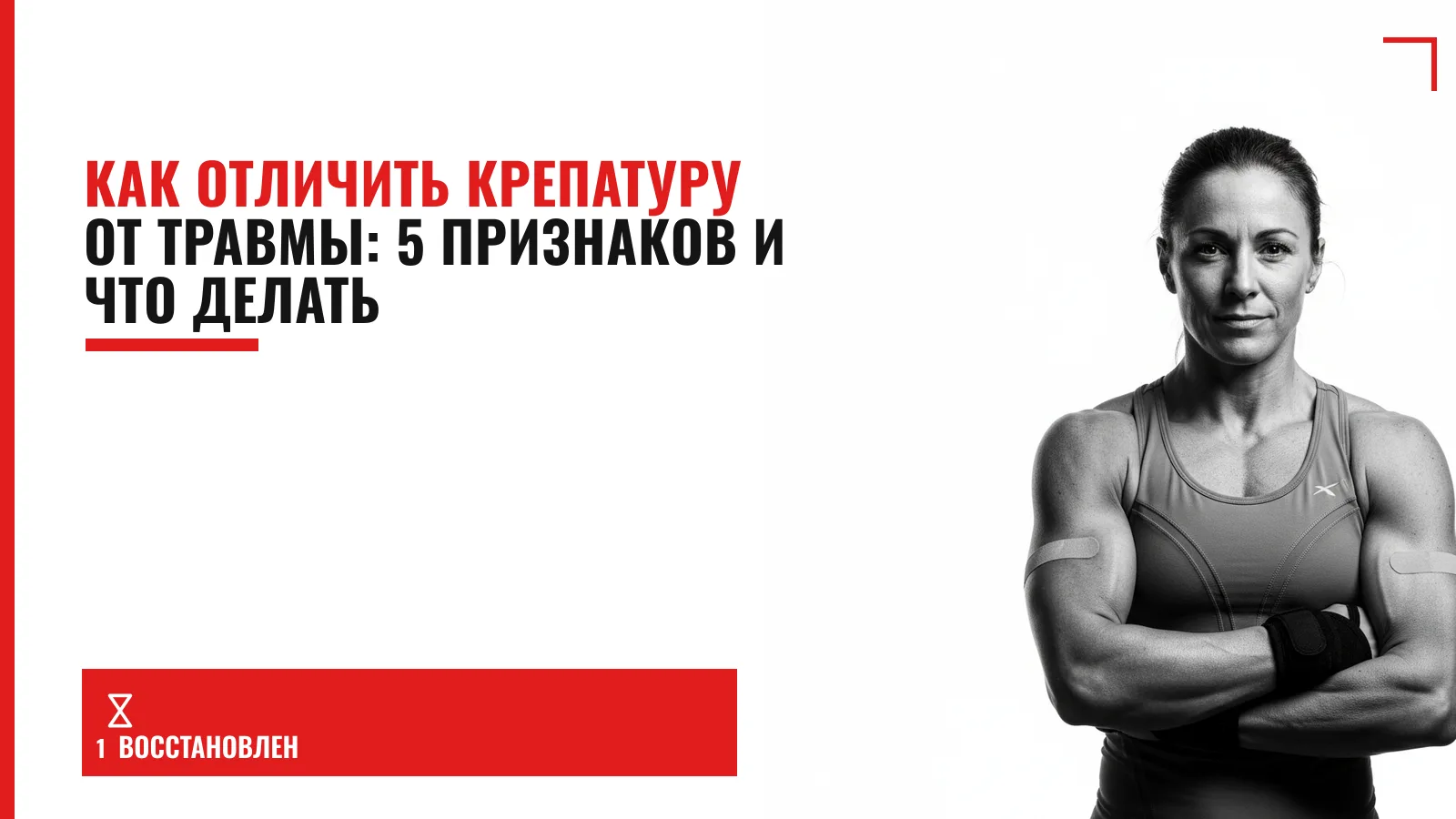 Обложка материала: Как отличить крепатуру от травмы: 5 признаков и что делать