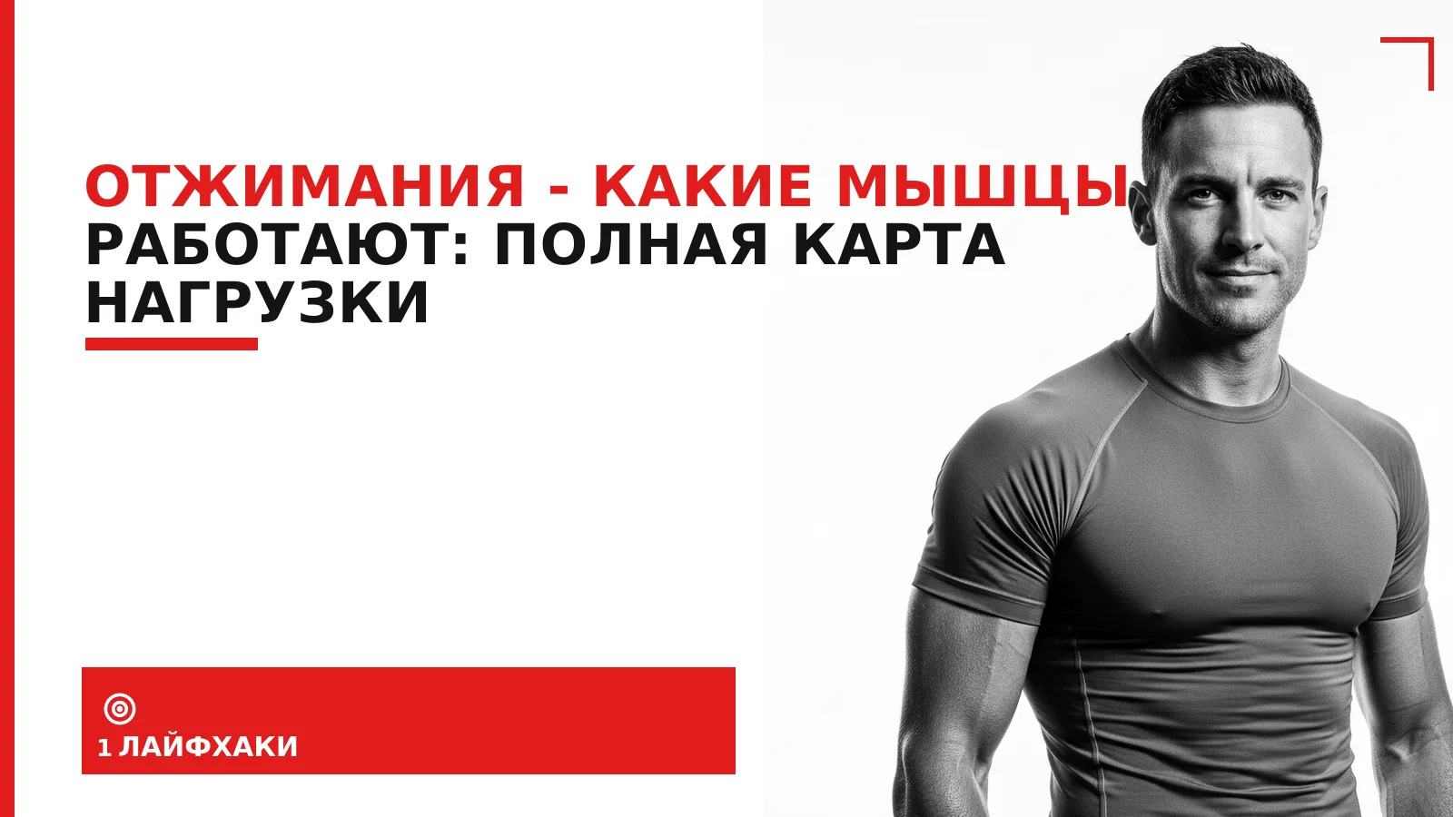 Обложка материала: Отжимания - какие мышцы работают: полная карта нагрузки