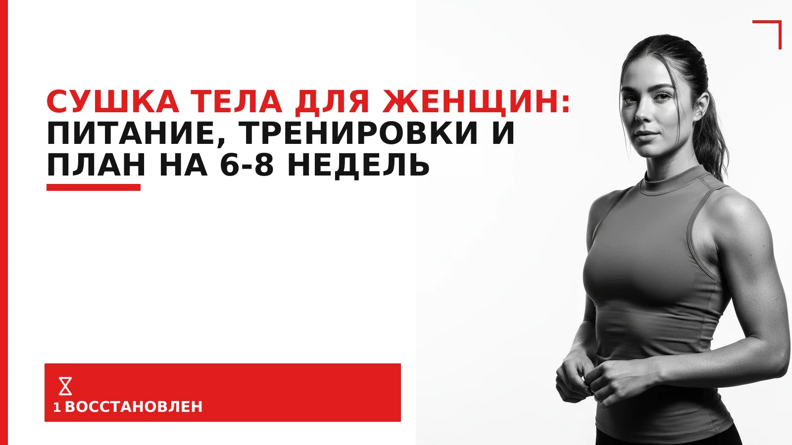 Обложка материала: Сушка тела для женщин: питание, тренировки и план на 6-8 недель