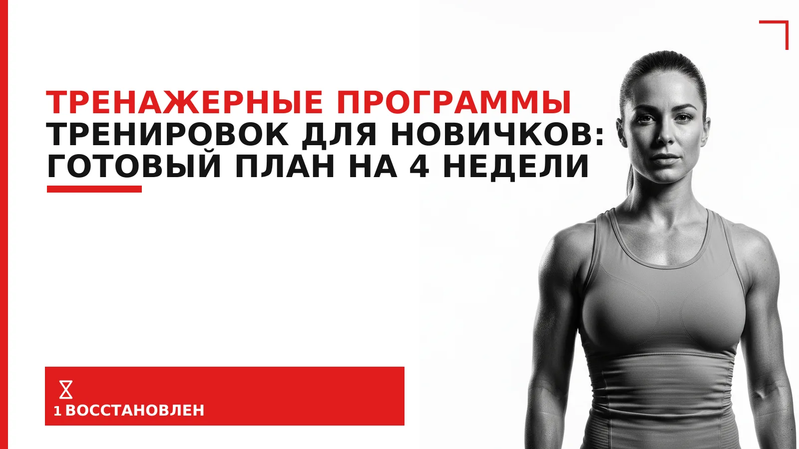 Обложка материала: Тренажерные программы тренировок для новичков: готовый план на 4 недели